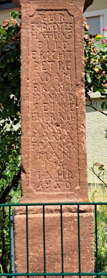 Alsterweiler friedhofstrasse 106 bildstock frankmann 20240812 inschrift.jpg